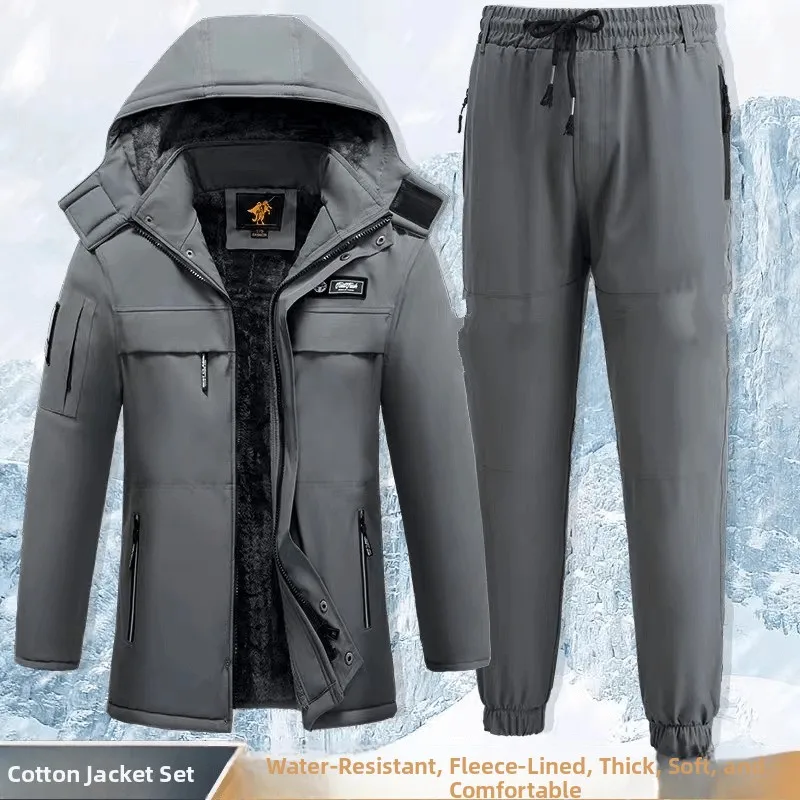 

Thickened Cotton Workwear Jacket for Men with Fleece Camouflage Design Warm And Wear-resistant Labor Protection Clothing