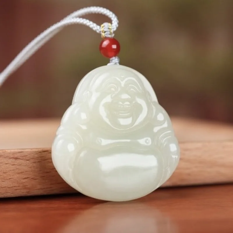 Pendant, Hotan White Jade Buddha Ornament, Fashionable and Versatile