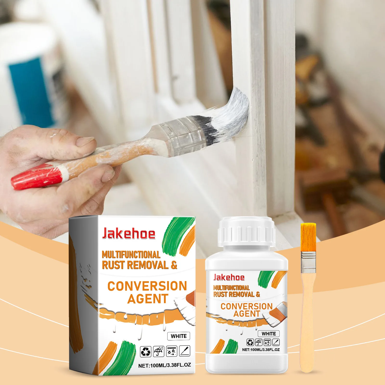 

Rust Converter & Metal Primer - Multi-Surface Treatment for Iron & Steel, Creates Protective Coating, Extends Lifespan