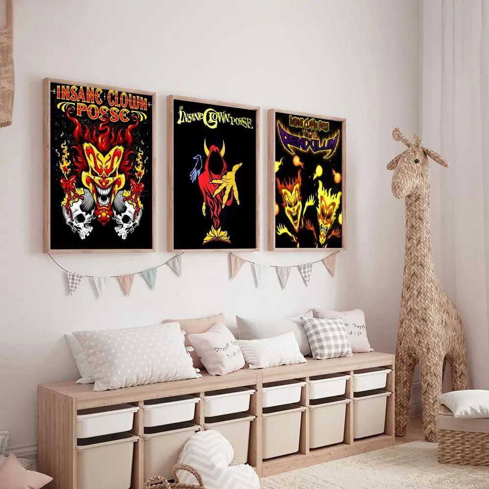 مجنون مهرج بوسي اللوحة الخط HD قماش المشارك غرفة المعيشة غرفة نوم بار الديكور الجمالي #3
