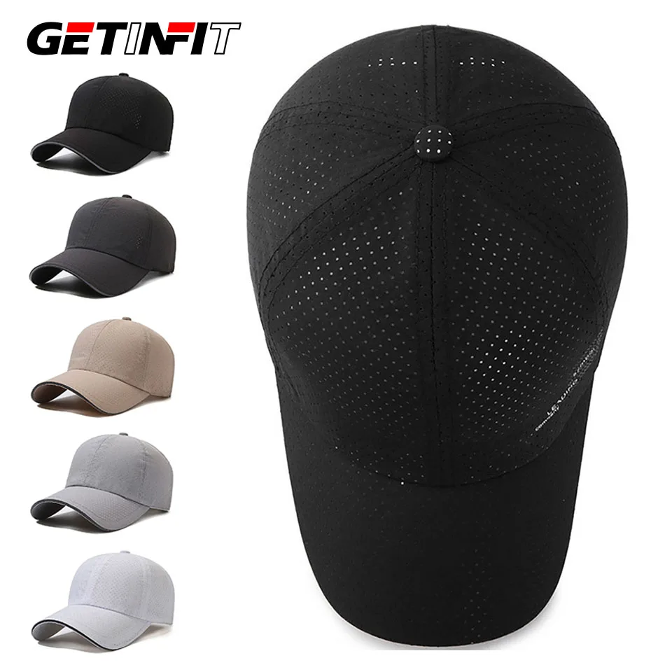 

GETINFIT 1Pcs Quick-drying Baseball Cap Summer Sun Protection Breathable Duck Tongue Cap Outdoor Sports Simple Hundreds Of Hats