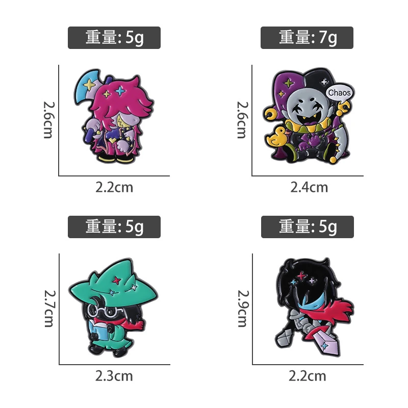 [دبوس المينا اللطيف] موضة جديدة Deltarune Susie كريس المينا دبابيس لطيف متعدد الألوان المينا دبوس اكسسوارات هدايا للأصدقاء المشجعين