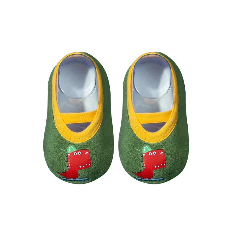 Children Anti-slip Shoes Newborn Baby Toddler Girls Cotton Non-slip Floor Socks Infant Boys Rubber Sole Cartoon Indoor Sneakers