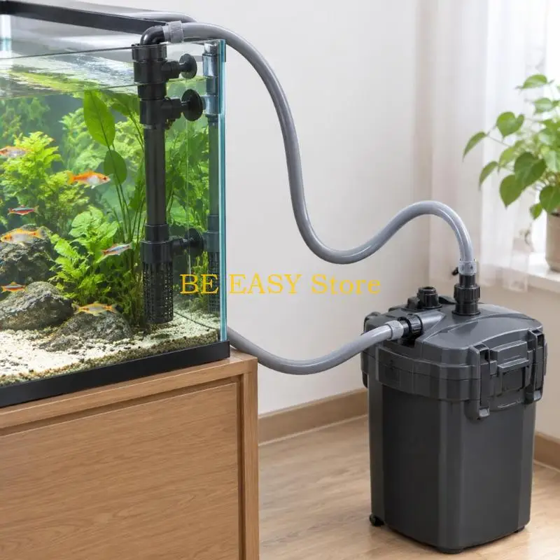 E28F External Filter Hose with Flexible Placement for Tight Cabinets, Angled Equipment Layouts, and Regular Fish Habitat Care