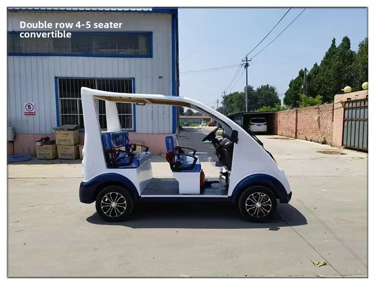 Electric pickup patrol car Property security community street 4-6 seats Double row with bucket manned truck Patrol car