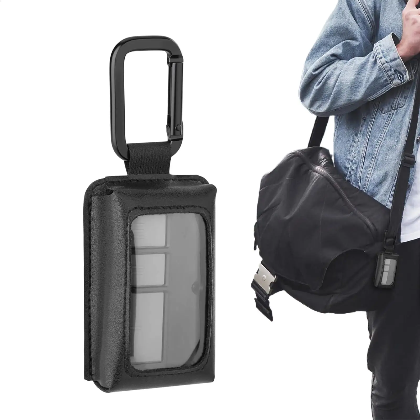 Car Key Case Smart Key Chain Cover Garage Remote Pouch Automative Key Bag Protector Keyring Wallet For Outdoor Home Vehicle
