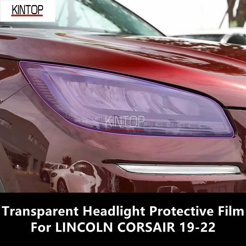 

For LINCOLN CORSAIR 19-22 TPU Transparent Headlight Protective Film, Headlight Protection,Film Modification