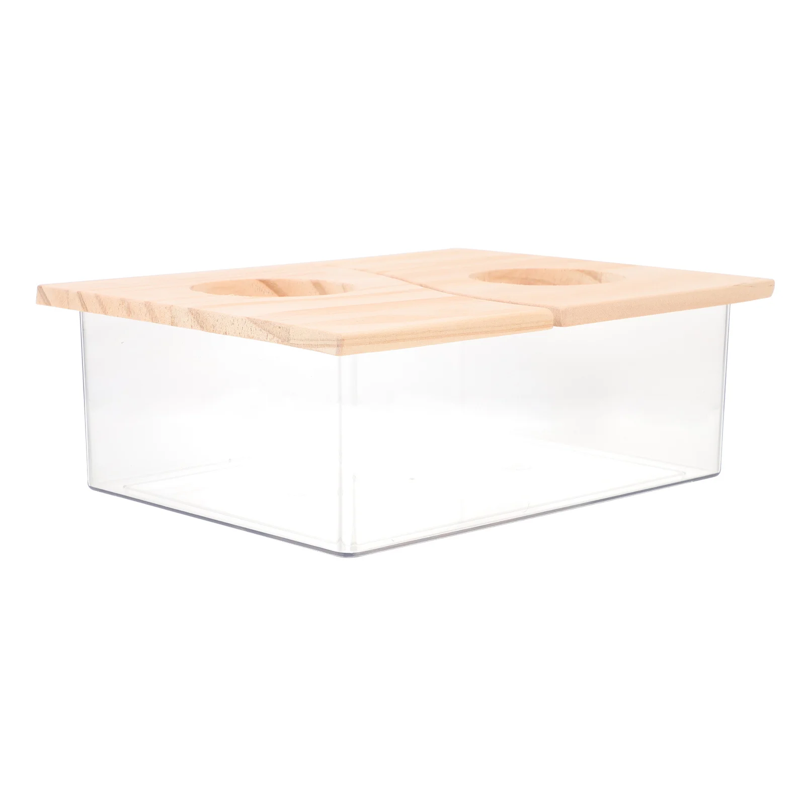 

Hamster Sand Bath Container with Lid Acrylic Pet Hamster Toilet and Bathtub Multi-Functional Odorless Bathroom for Small Pets