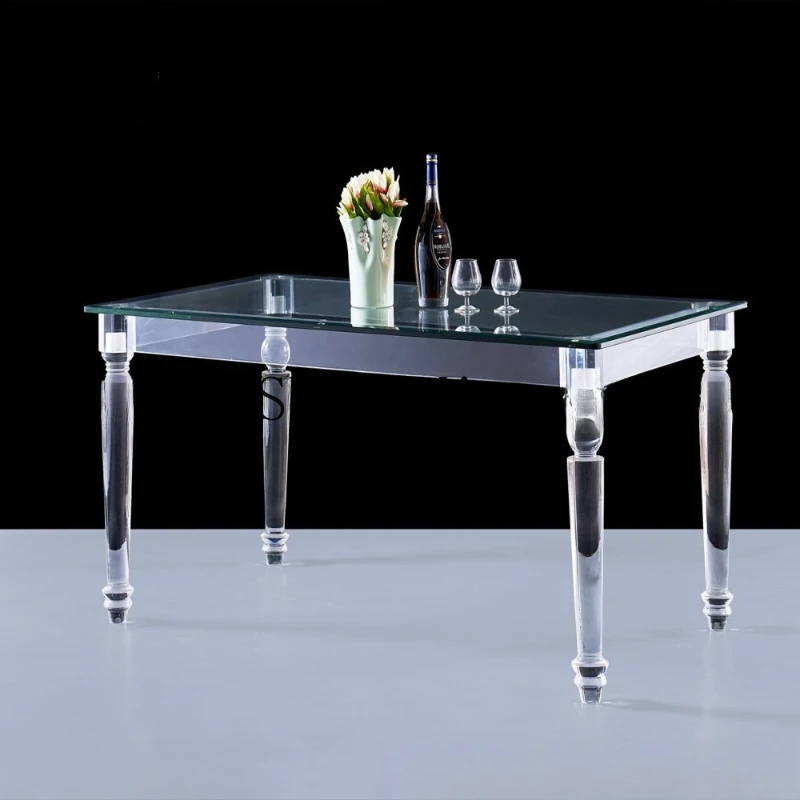 

SM high-end commercial acrylic long table transparent crystal plexiglass table