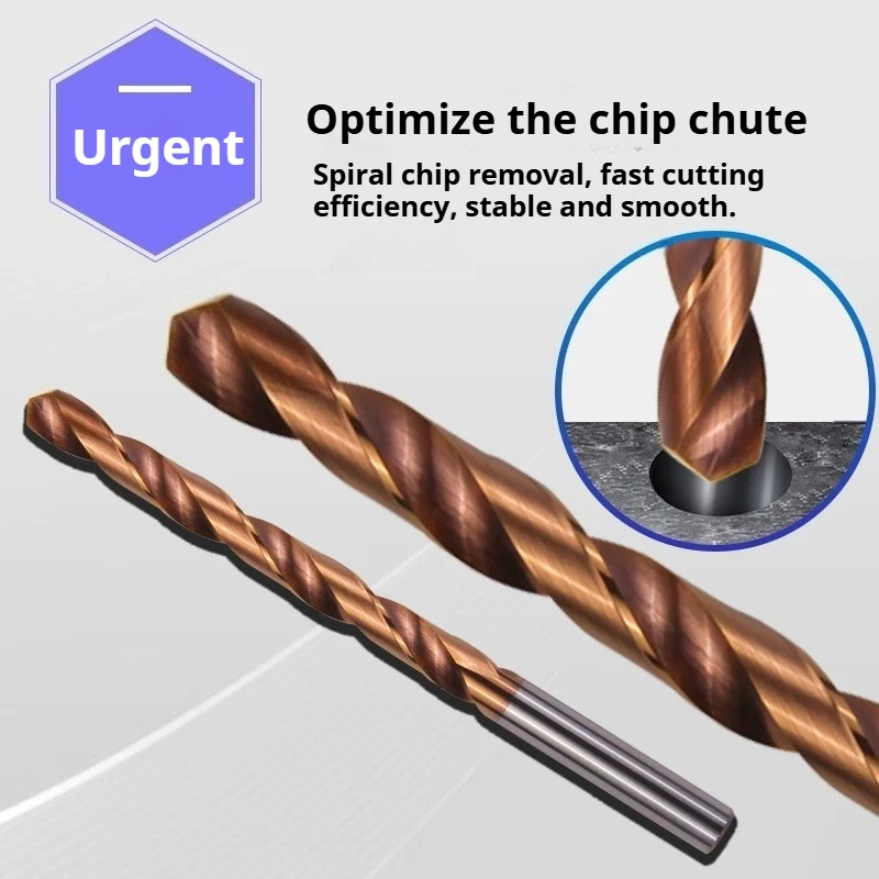 150mm 200mm Long Length Carbide Drill Tungsten Steel CNC Hole Making Tool for Aluminum Copper Plastic Non-metal