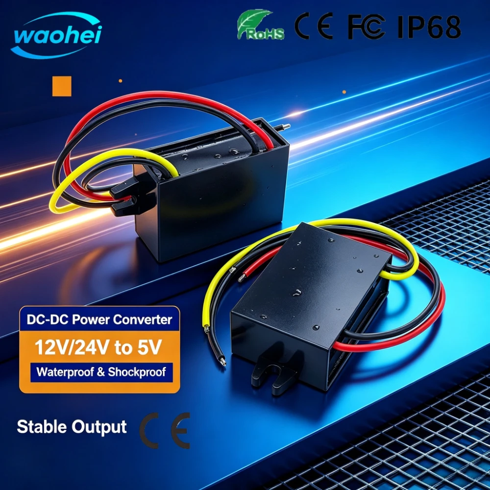 DC 12V 24V to 5V 12V to 5V 1A 3A 5A 8A 10A 5 Volts Voltage Reducer Step-down Module Power Converter Buck Voltage Converter CE