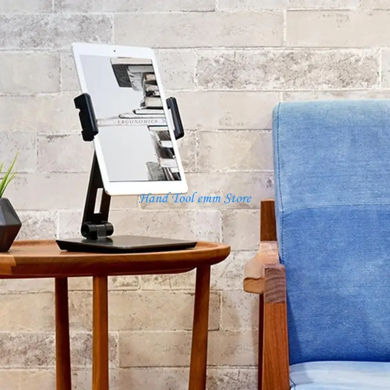 

H37F Aluminum Tablets Holder With Silicone Pad Protects Devices From 4.7 To 12.9inch