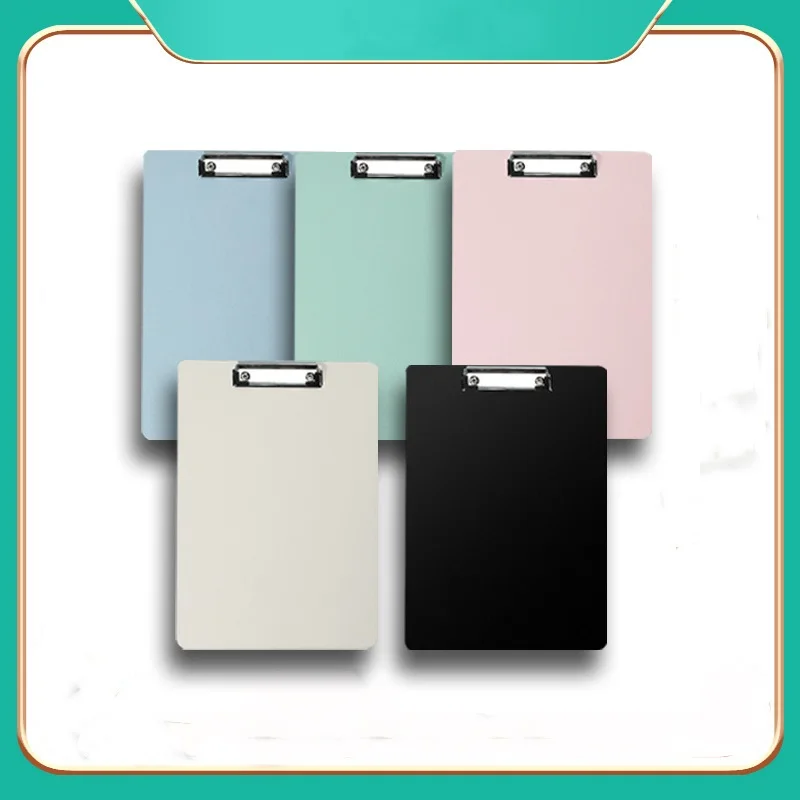 حافظة مقاس A4 مع لوحة كتابة بلاستيكية لتنظيم المكتب، مجلد تخزين المستندات، حامل مستندات بلاستيكي متين #4