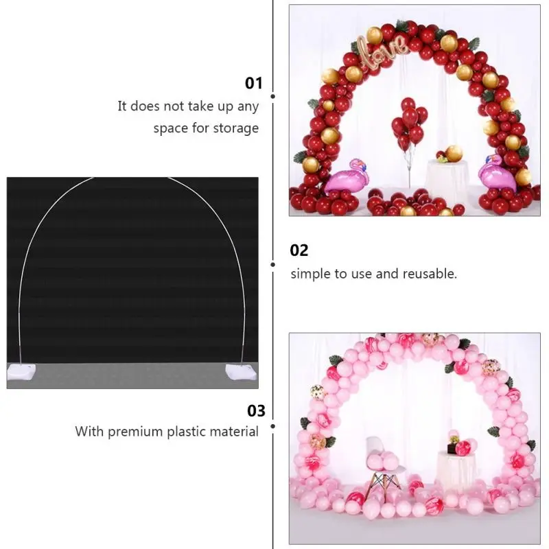 MALL Balloon Arch Stands Water Injection Bag Bases Wedding Accessory