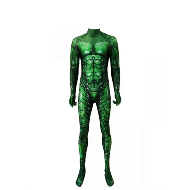 ฮาโลวีนผู้ใหญ่/เด็กสีเขียว Goblin ชุดคอสเพลย์ 3D พิมพ์ชาย Zentai บอดี้สูท Party Jumpsuits M13