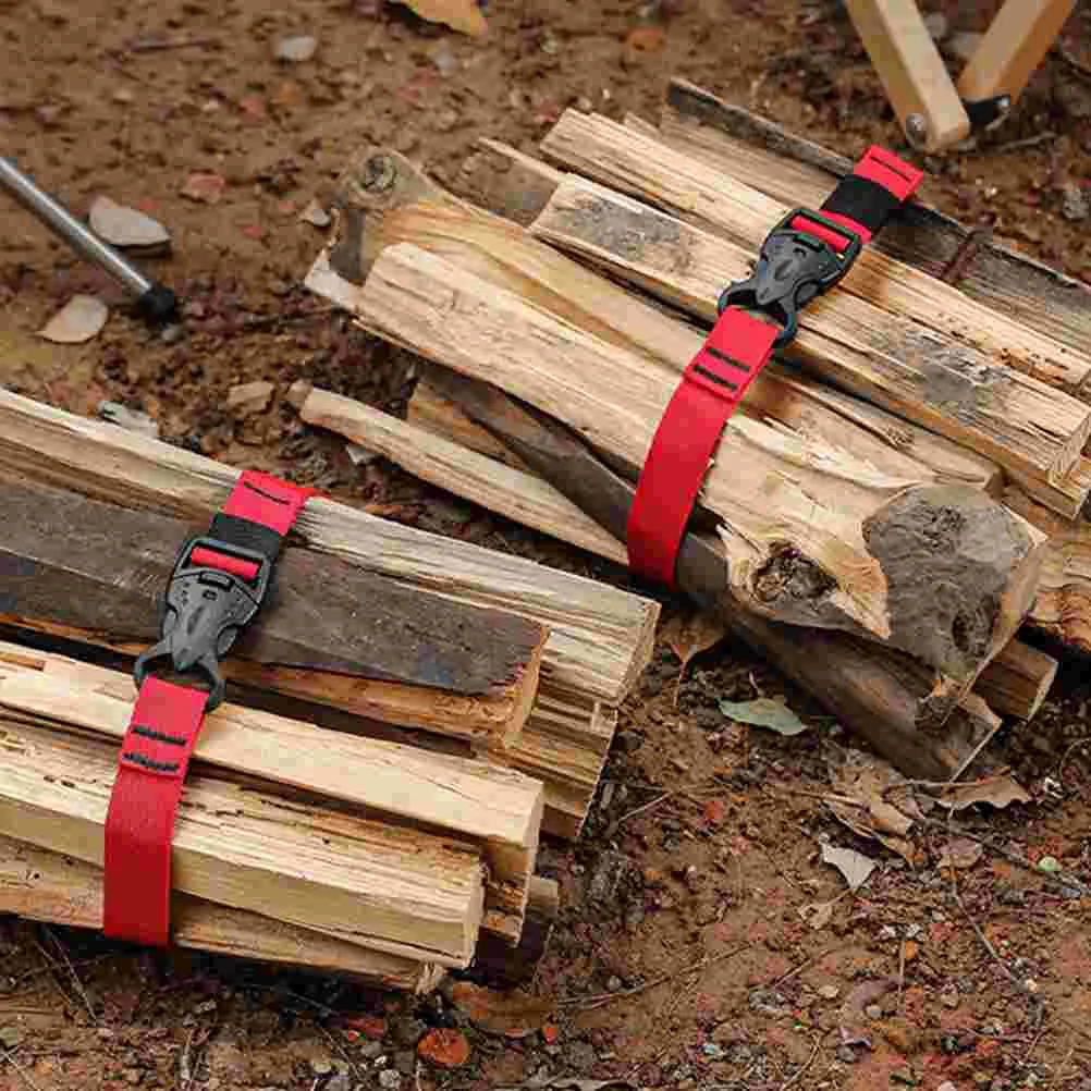 Cinturón de maleta con lazo, correas resistentes, bridas de alambre de sujeción, trinquete de amarre de equipaje, 5 uds.