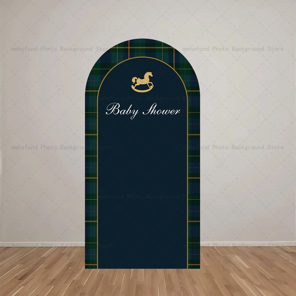 Mehofond Arch Backdrop Customizable Vintage British Style Elegant Bear Shower Birthday Party Decor Studio Photography Background