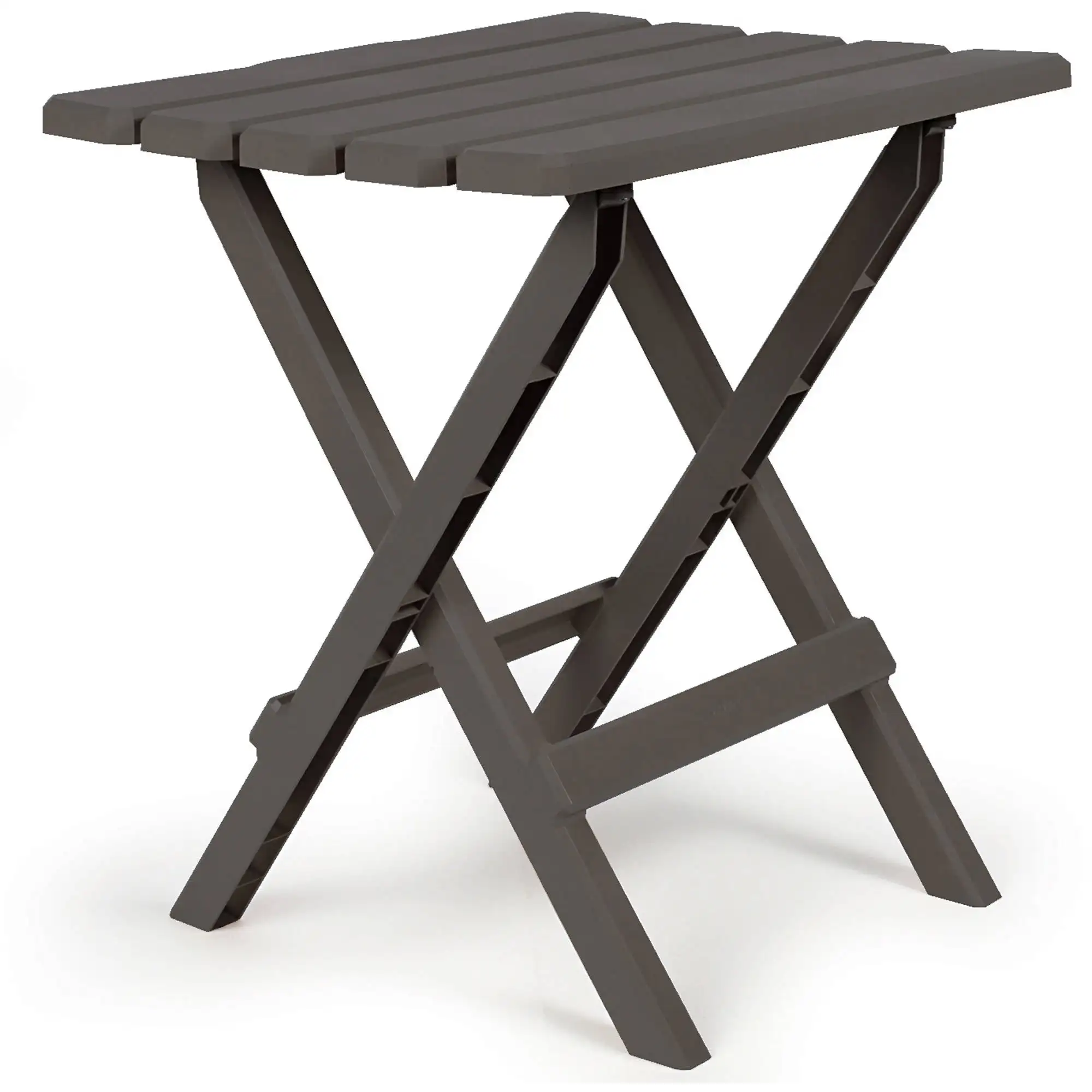 

Camco 51885 Large Adirondack Portable Outdoor Folding Side Table - Charcoal