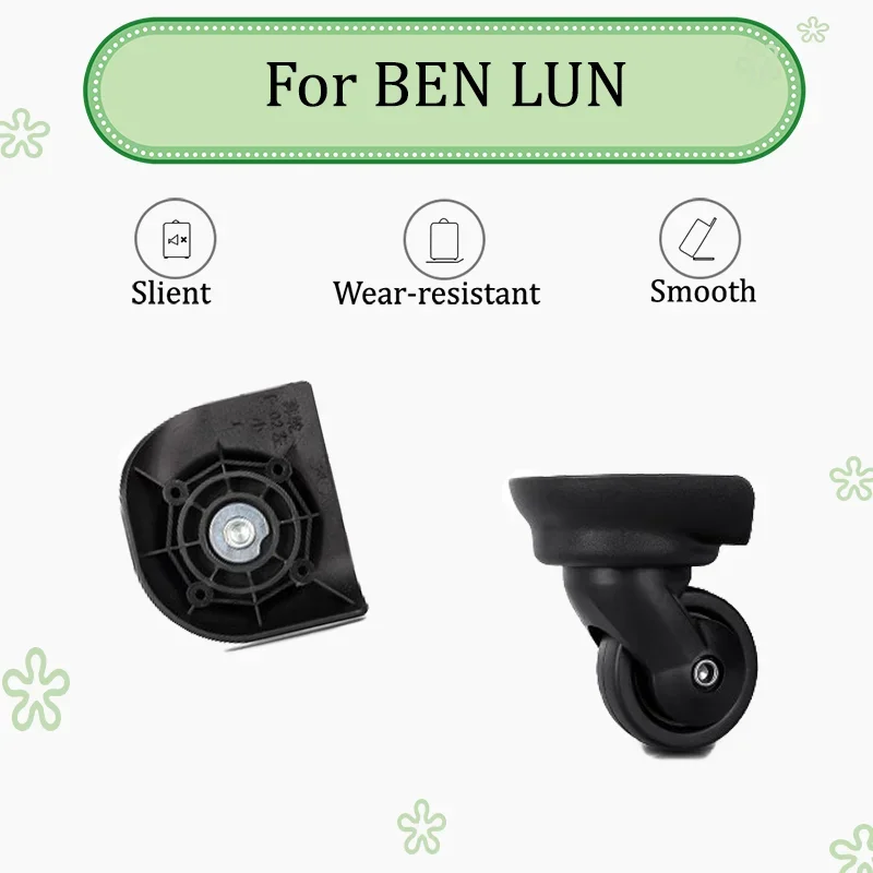 

For BEN LUN F-02 Metal Bearing Luggage Wheels - Wear-resistant Quiet Replacement Casters For Hand Luggage Easy To Install
