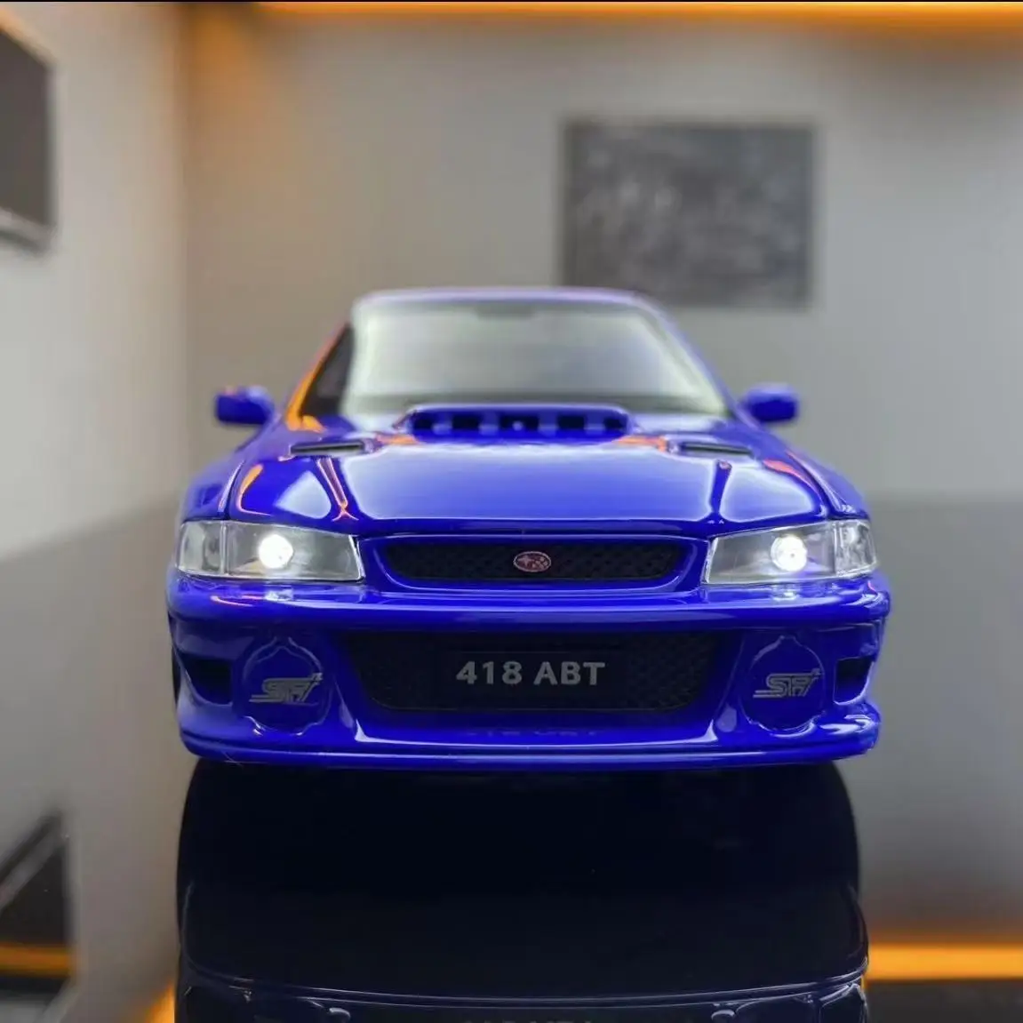 JDM 1:32 Subaru Impreza WRX STI Modified Vehicle Alloy Metal Diecast Model Car Sound & Light Fine Decorative Gifts For Boyfriend
