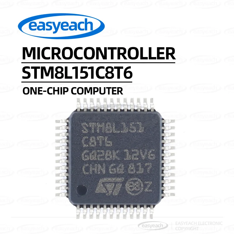 STM8L151C8T6 STMicroelectronics LQFP-48 16 ميجا هرتز/64 كيلو بايت فلاش/8 بت ميكروكنترولر-MCUs #1