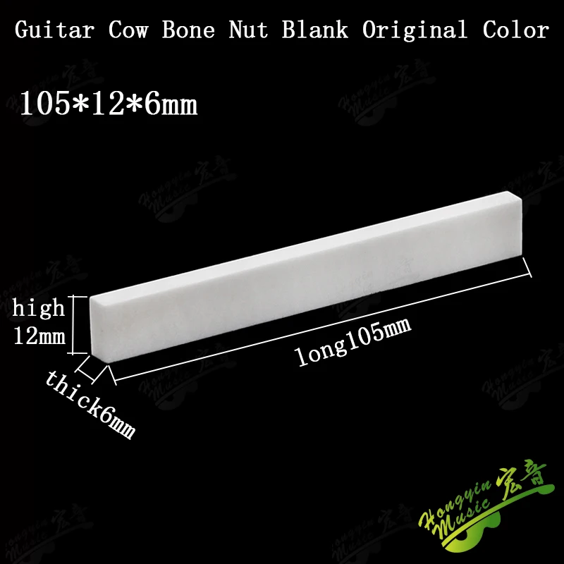 1 Set Real Bone Bridge Pins Nut Saddle Semifinished For Classical Acoustic Guitar Accessories