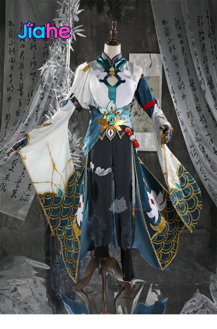 

Game Honkai Star Rail Dan Heng Cosplay Costume Elegant Chinese style Hanfu headwear props men women Halloween carnival uniform