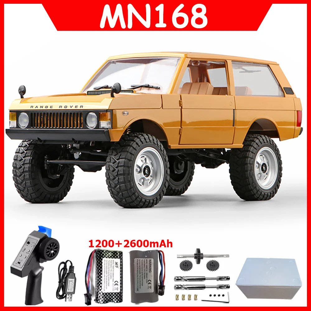 

MN168 1:12 RC Car 4WD MN Model RTR 2.4G Remote Control Car Off-road Climbing Vehicle With LED 60mins Working RC Car Toys As Gift