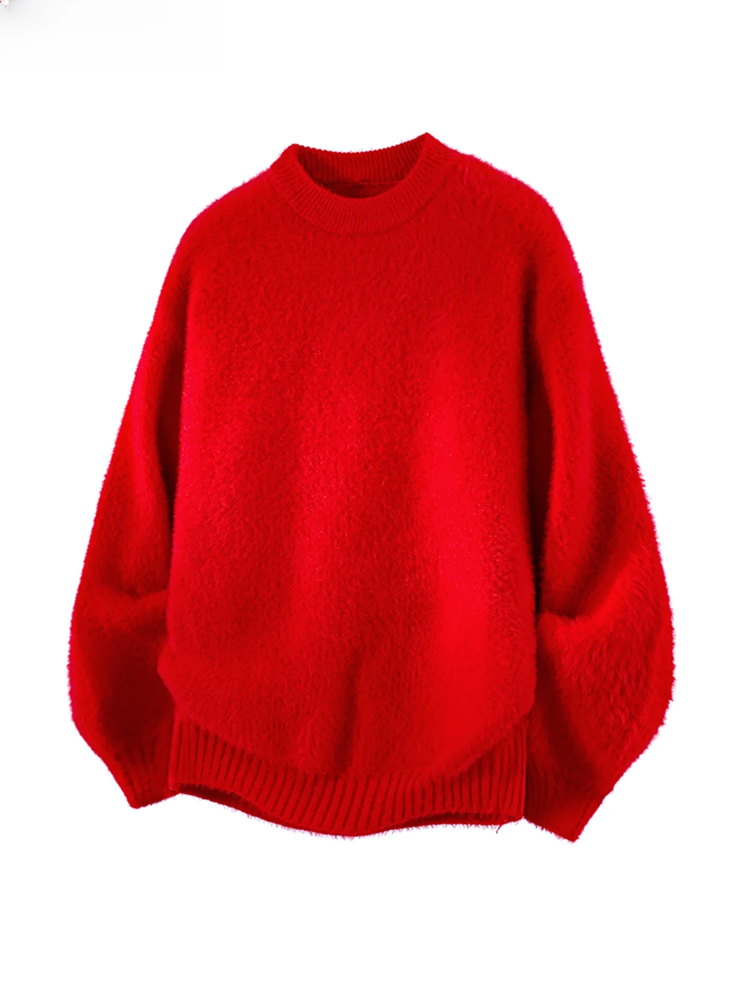 

Wassup Vals Autumn Winter Loose Fit Crew Ne Pullover ex Knitted Sweater Versatile Casual Sle Long Sve Top