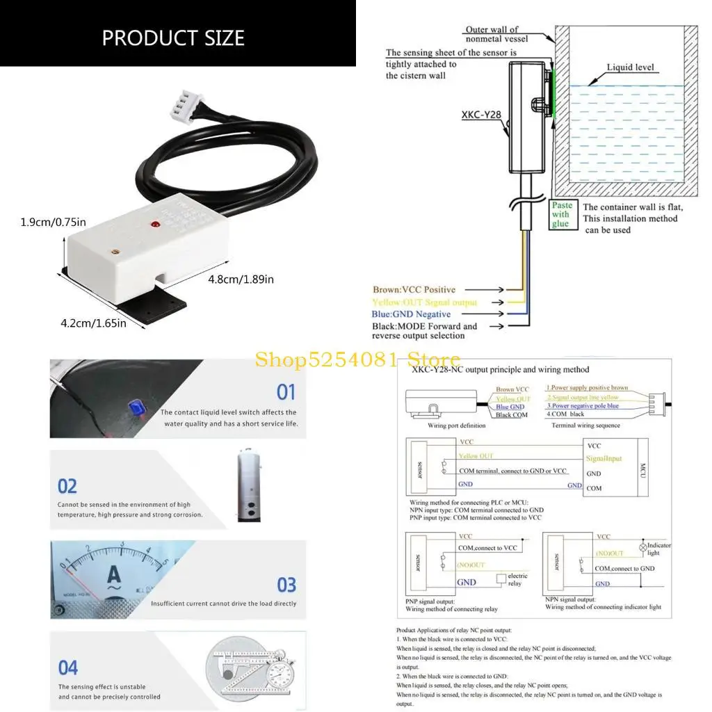 AXYC Multifunctional Not Contact Liquid Even  Pipeline Container Even Monitors for Accurate Measurement in Various Liquids