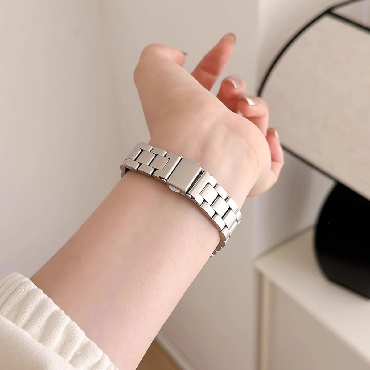 Stainless Steel Band for Samsung Galaxy Watch 8 Classic 8 44mm Luxury Metal No Gaps Strap for Watch 8 40mm Bracelet Watchband