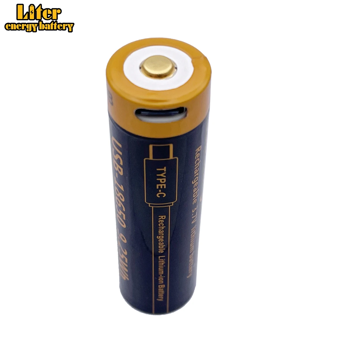 Typ-C 18650 3,7 V 2500 mAh Akumulator litowo-jonowy USB do latarki Elektryczna mysz Zabawka Bateria