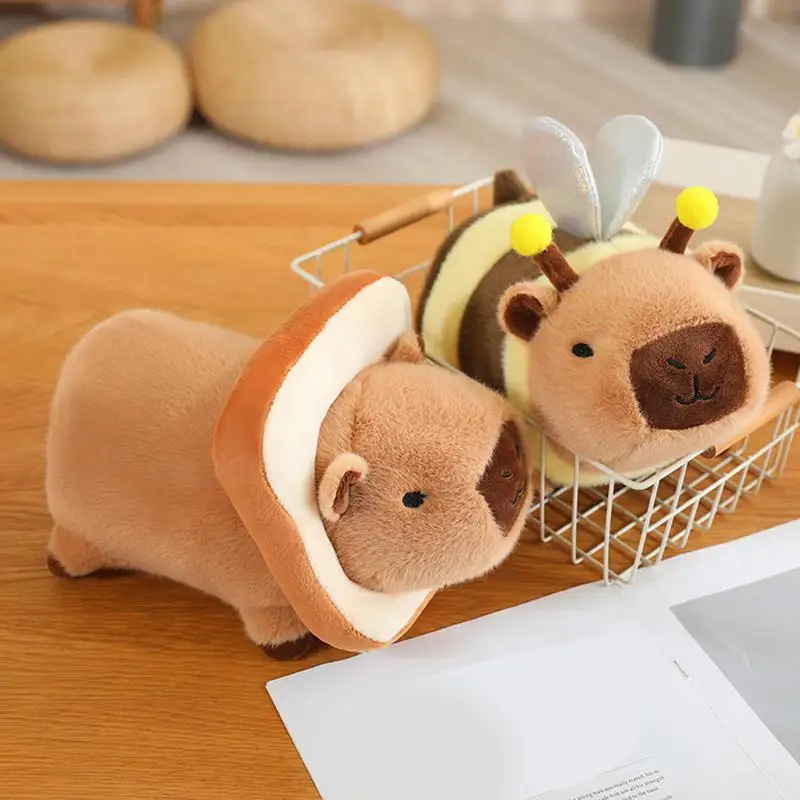 Capybara-Animal de peluche suave de 10 pulgadas, peluche Kawaii, almohada, muñecas de peluche, Animal realista, decoración del hogar