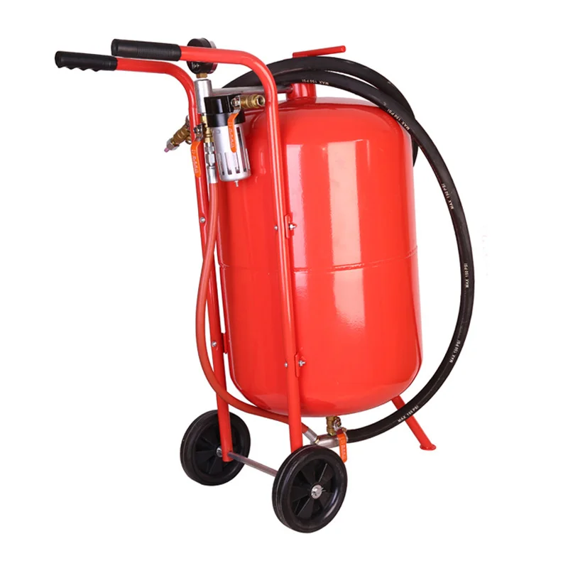 40L 10Gal Portable Air Sandblaster 125 Psi Pressure Sand Blasting Kit for Special Surface Treatment of Material