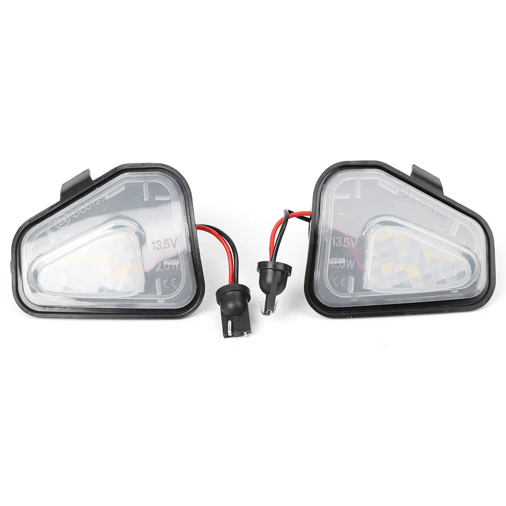 1Pair LED Side Mirror Puddle Light Error Free For Volkswagen EOS Passat 4motion Santana Scirocco B7 CC