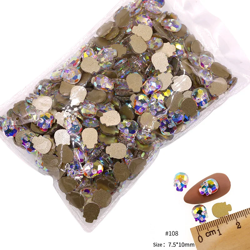 VDD 81-118 Großhandel 1440 Stück Glasrhinestones Kristall AB Flache Rückseite Glänzende Strass-Steine für DIY-Handwerk Nagelkunst-Zubehör – Detail 34