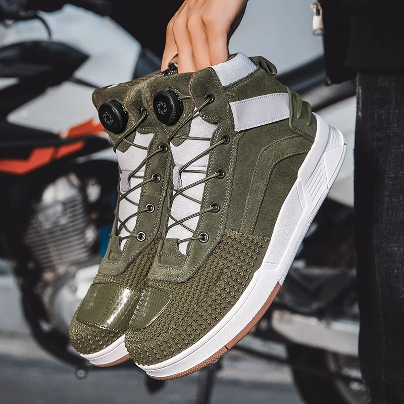 

Locomotive boots motorcycle riding shoes slip anti-drop knight equipment road racing shoes four seasons