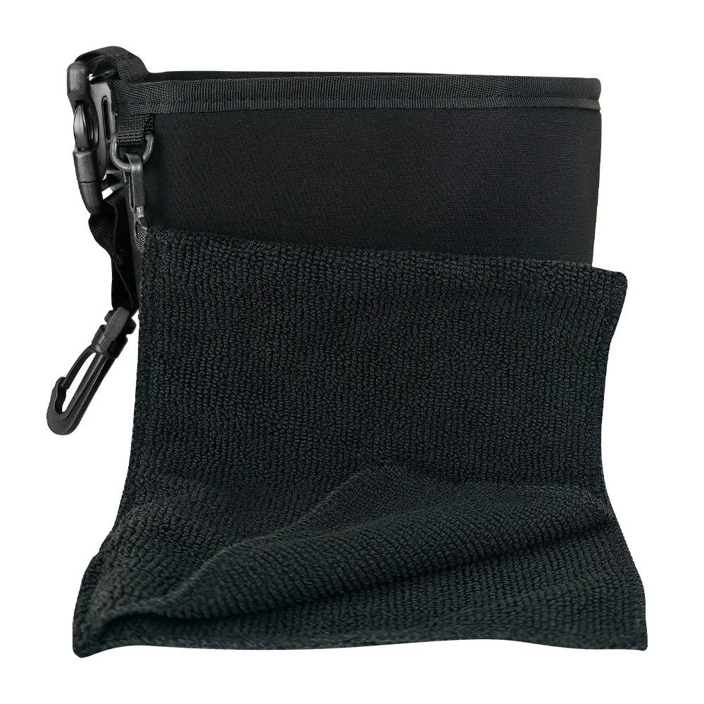 Portable Golf Club Cleaning Bag with Fabric Durable Golf Cleaning Bag Washable Water Resistant Golf Ball Wash Bag Outdoor Sport