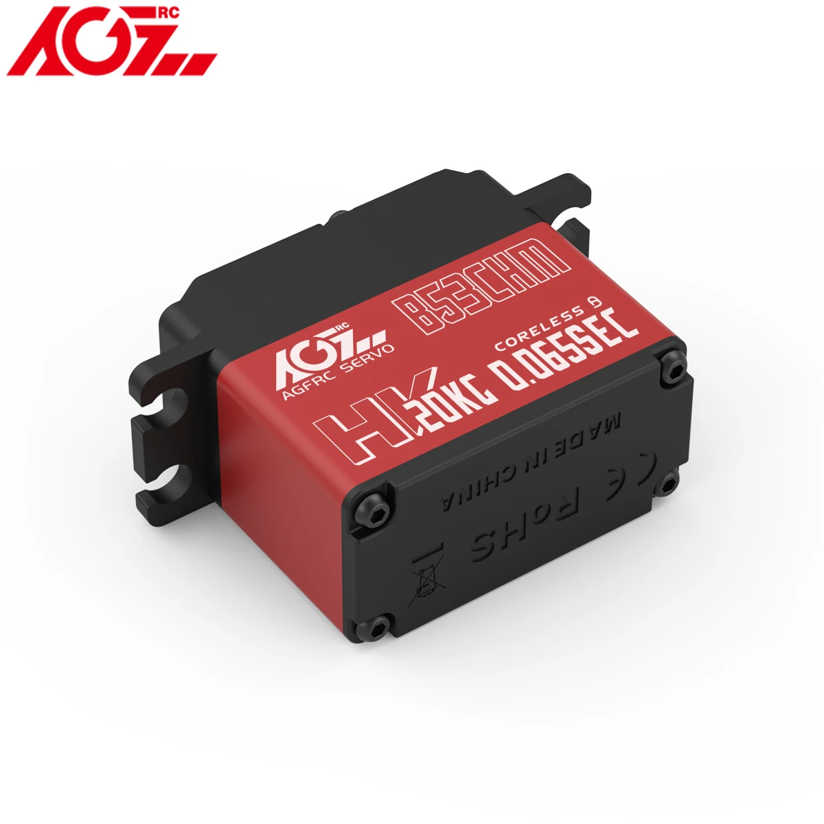 AGFRC B53CHM V2 20KG 1/10 Servomotor de dirección Digital sin núcleo de alta velocidad y alto voltaje para coche RC Robot barco helicóptero avión