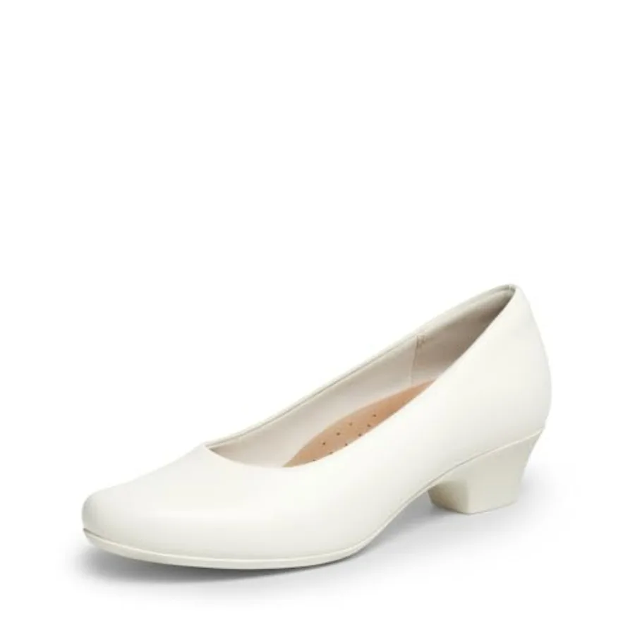 

DREAM PAIRS Women's Chunky Closed Toe Dress Low Block Heels Comfortable Slip On Work Pumps Wedding Casual Shoes