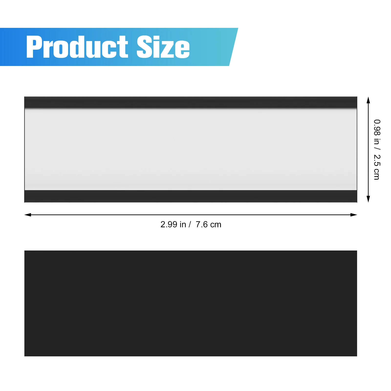30 قطعة من حاملي الملصقات شريط مغناطيسي لعلامات الأسعار وبطاقات البيانات وملصقات القائمة ومشابك واقيات البطاقات الشفافة