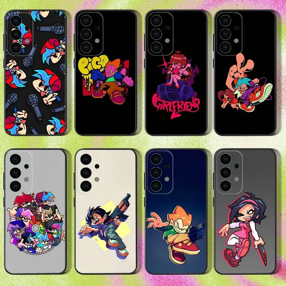 

Game F-Friday Night Funkin Phone Case For Samsung S25,S24,S21,S22,S23,S30,Ultra,S20,Plus,Fe,Lite,Note,10,9,5G Black Cover