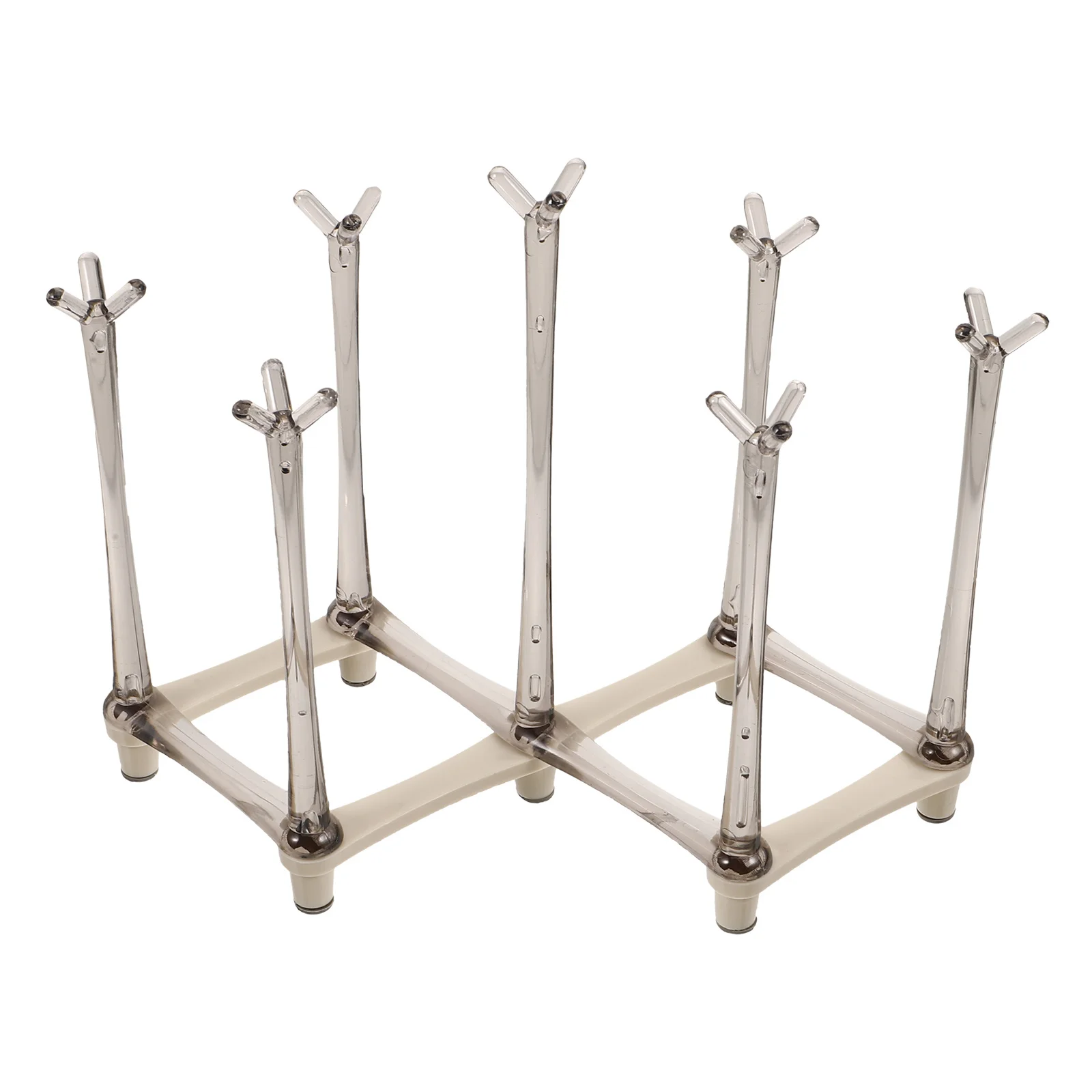 

Retractable Cup Drying Rack Adjustable Draining Holder for Coffee Cups Mugs Bottles Kitchen Counter Organizer Cup Drying Rack