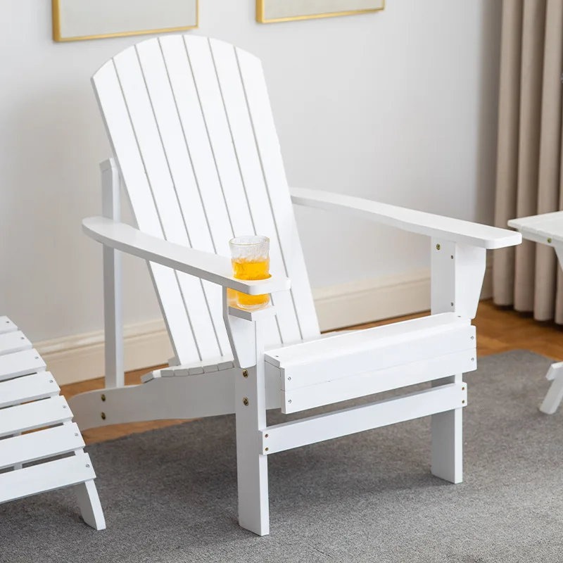 

Outdoor Solid Wood Frog Chair Leisure Lounge Chair Courtyard Villa Pool Lounge Chair