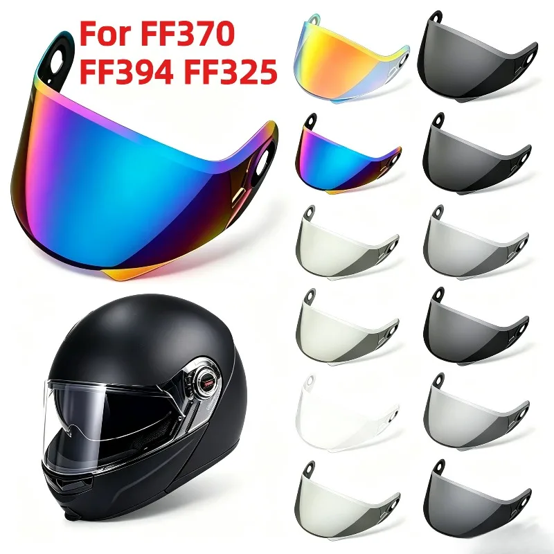 FF370 Motorcycle Helmet Lens Suitable for FF370 FF394 FF325 High-definition UV Resistant and Windproof Mirror Surface