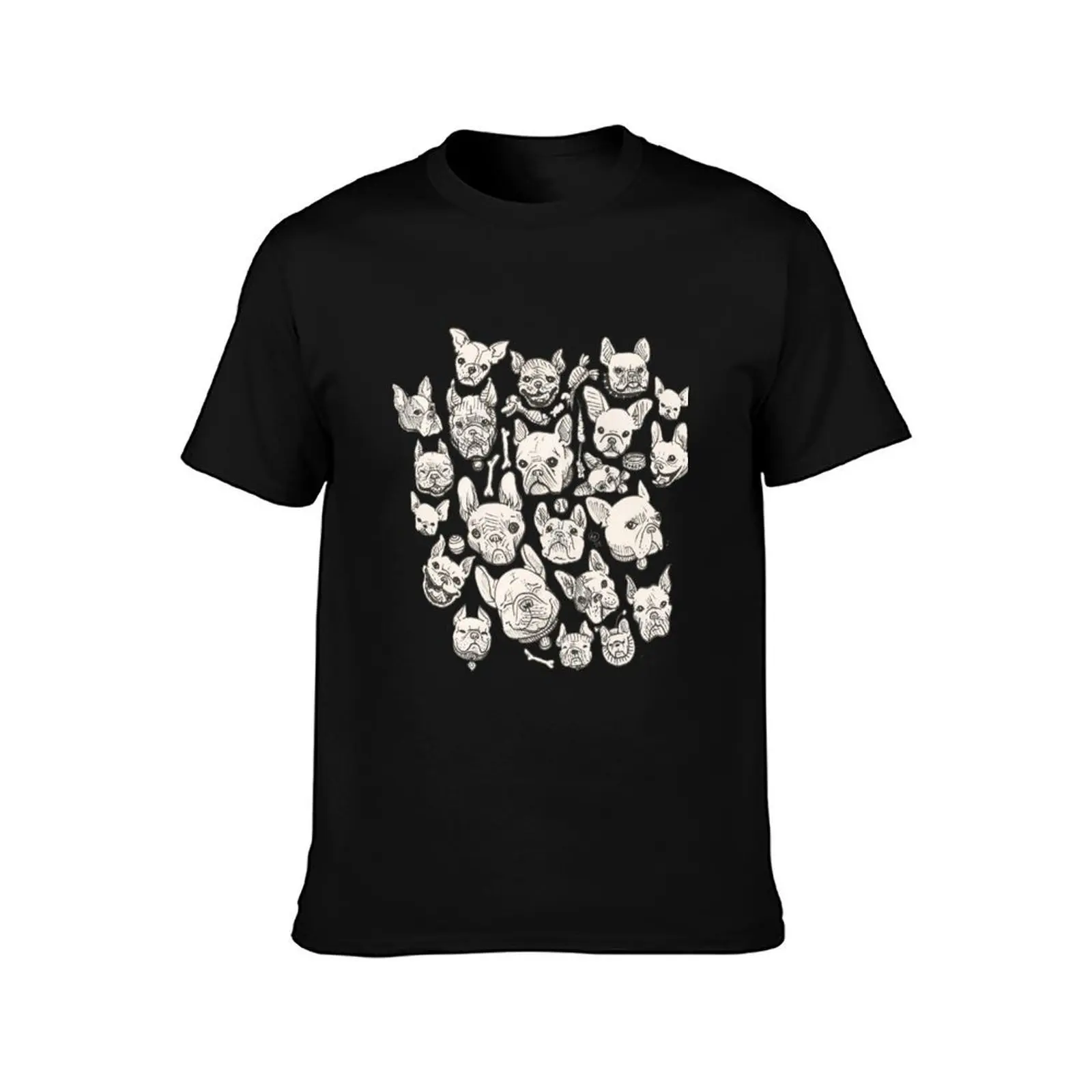 FRENCHIE FEVER T-Shirt Basic Short Sleeve for Men T-Shirt