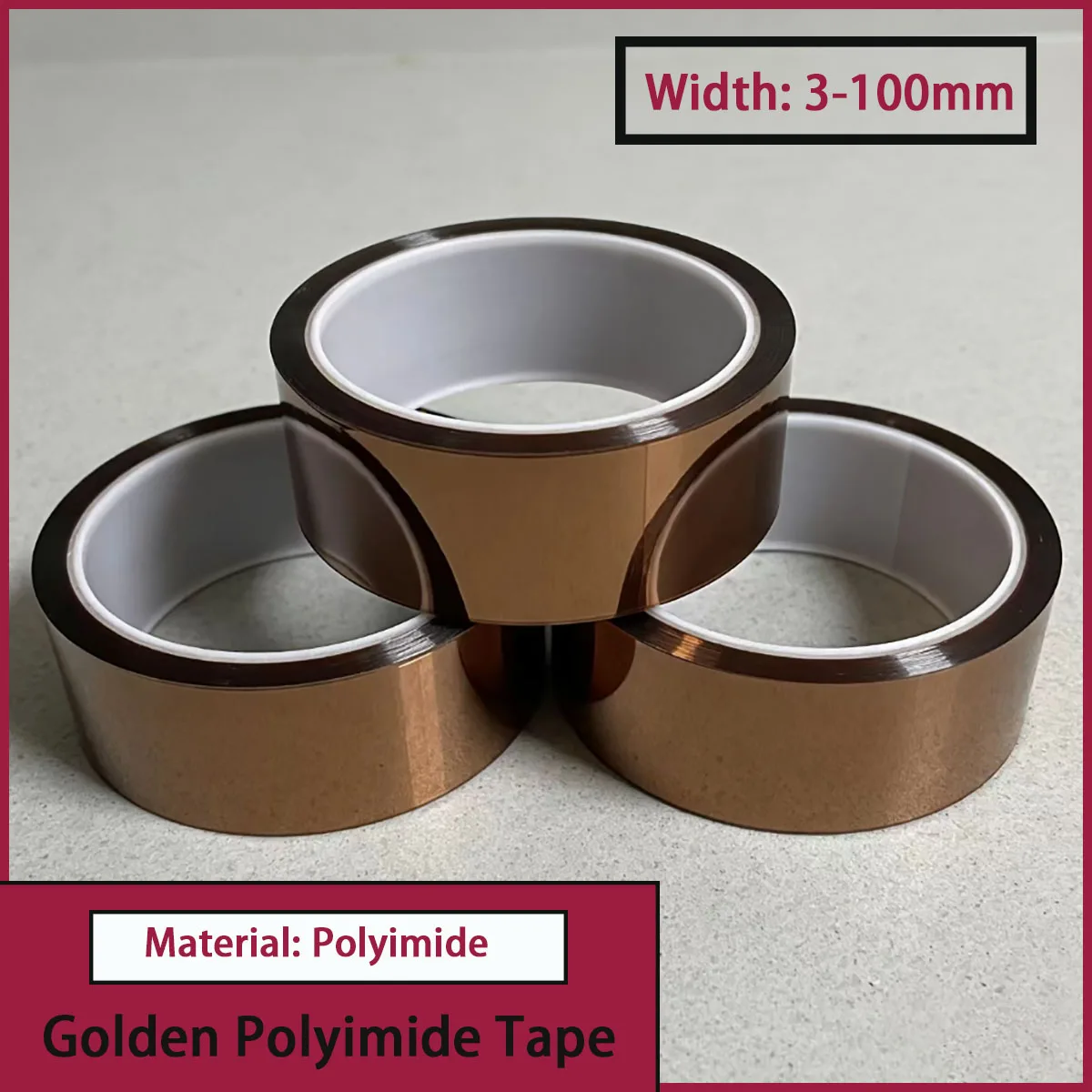 High temperature resistant polyimide tape insulation tape width 3-100mm 3D printing board protection