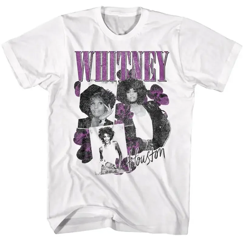 Whitney Houston Orchid Collage Men's T Shirt
