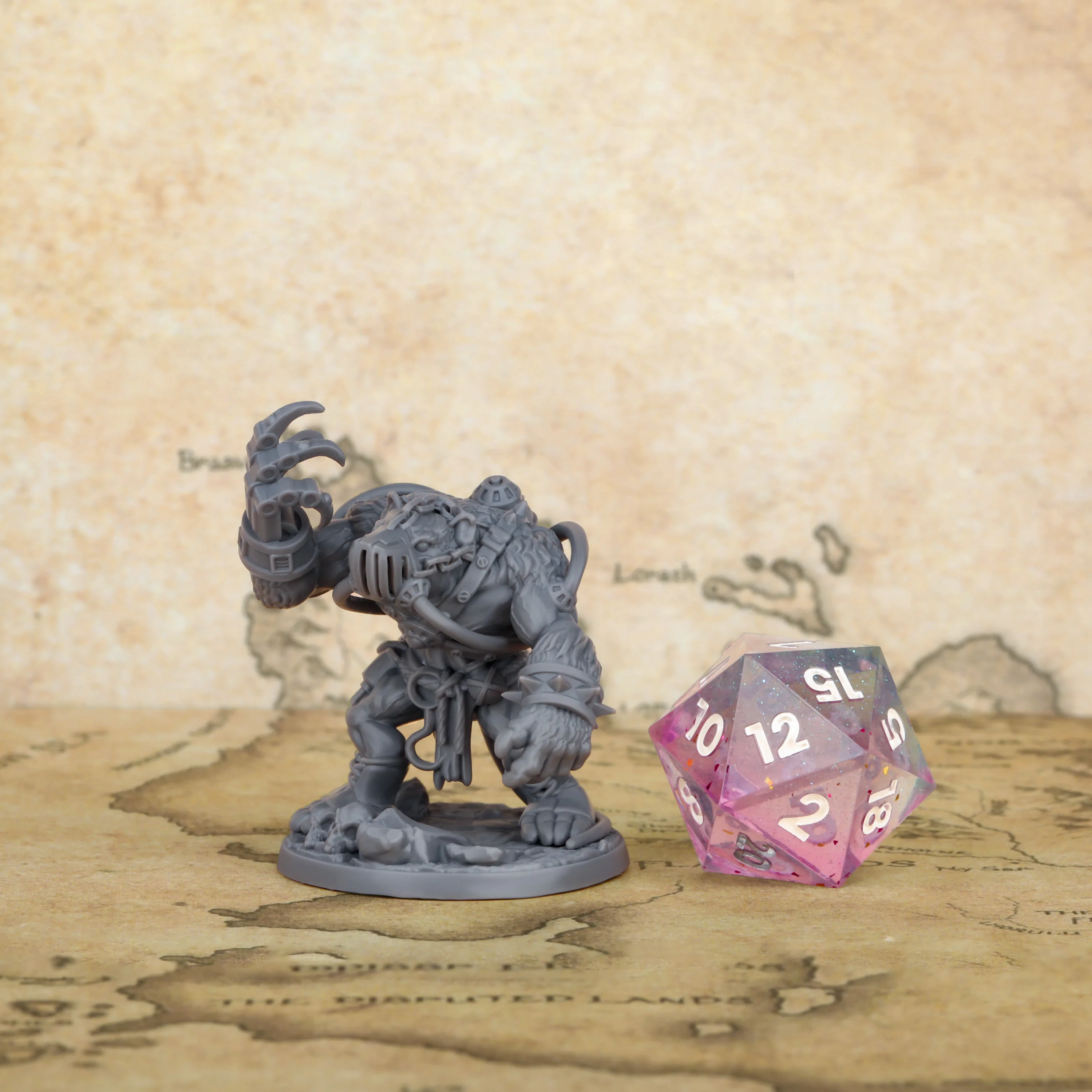 TTRPG Ratbull with Claw Miniature - Fantasy Creature for Tabletop RPGs, High Detail, Collectible Gift for TRPG Gamer