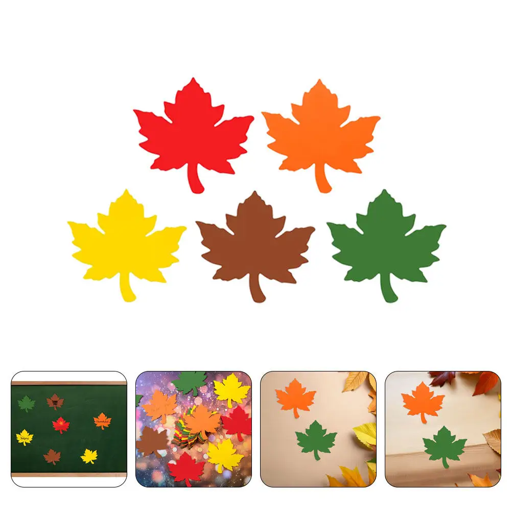 

60Pcs Thanksgiving Maple Leaf Cards Fall Autumn Cutouts Paper Decorations Classroom Bulletin Board Leaves Craft Stickers